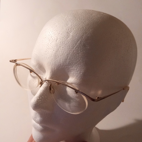 1990s Flair Unique Vintage Half Rim Jet Set 699 Eyeglasses Sunglasses Frame - Picture 6 of 11